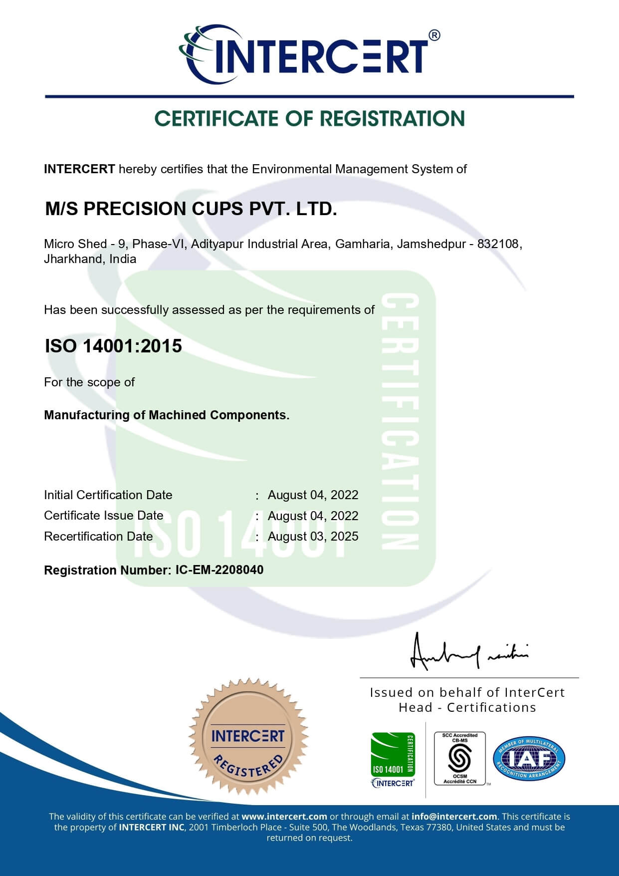ISO 14001:2015