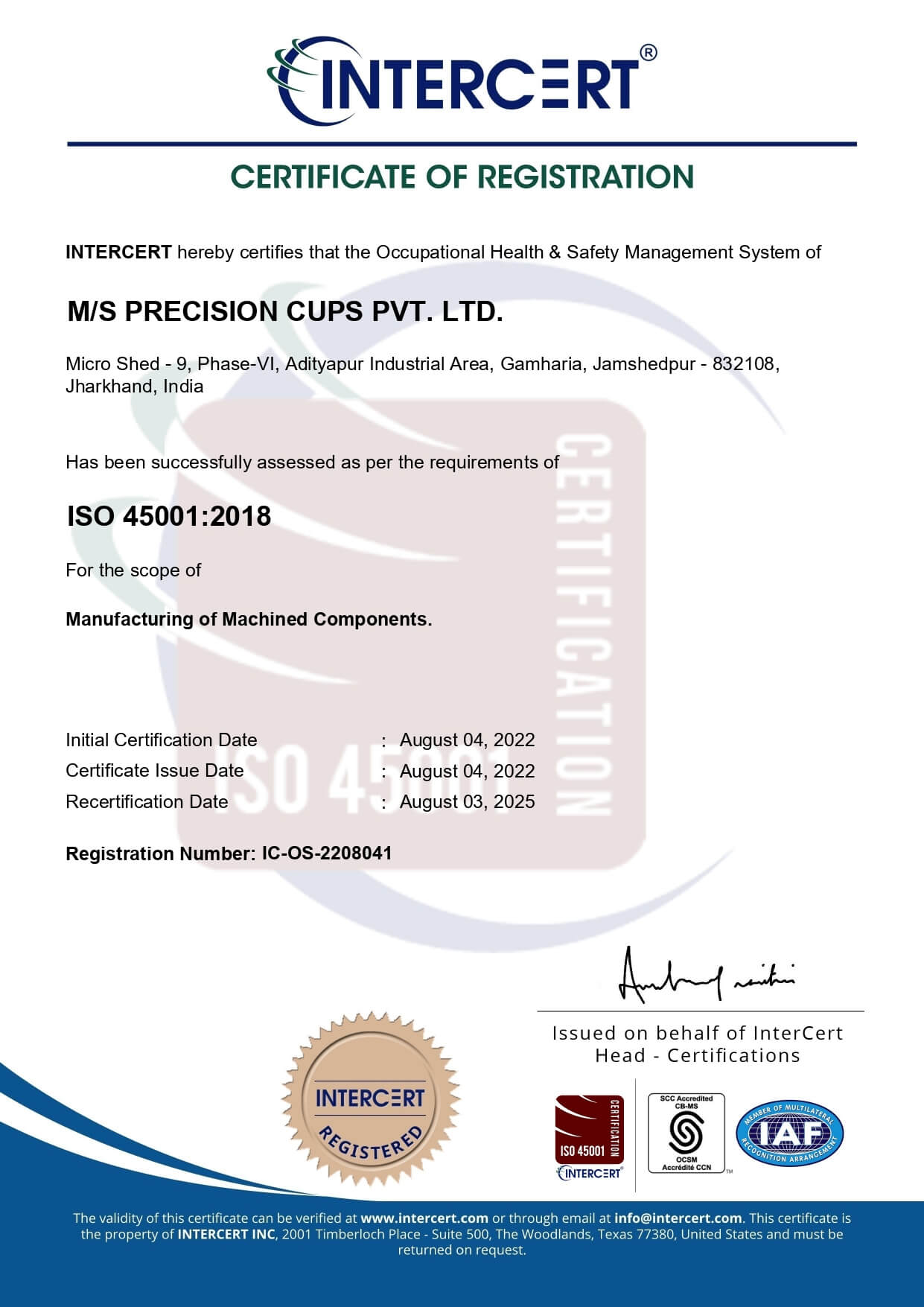 ISO 45001:2018